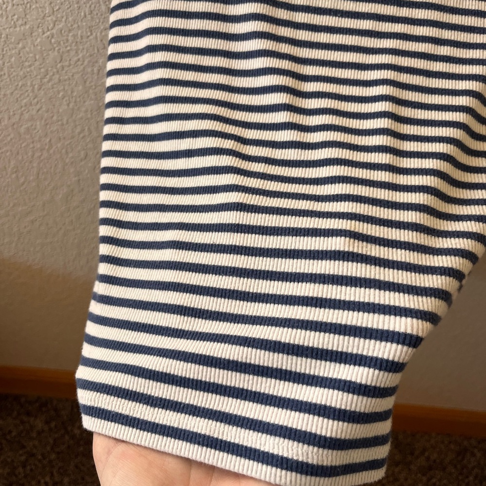 American Eagle Striped Short Sleeve Tee - Navy and White - Picture 5 of 7